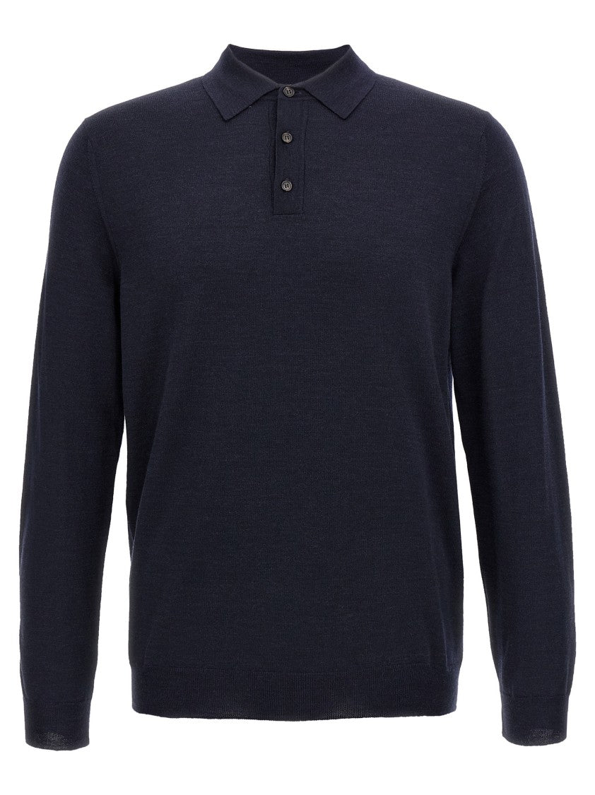 Zanone Virgin Wool Polo Shirt