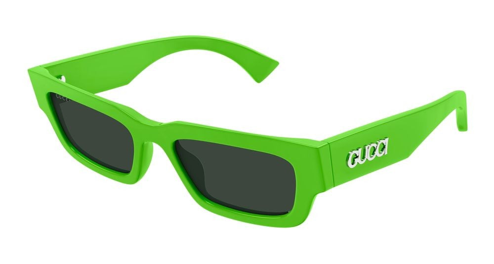 Gucci Bold Oversized Green Acetate Sunglasses