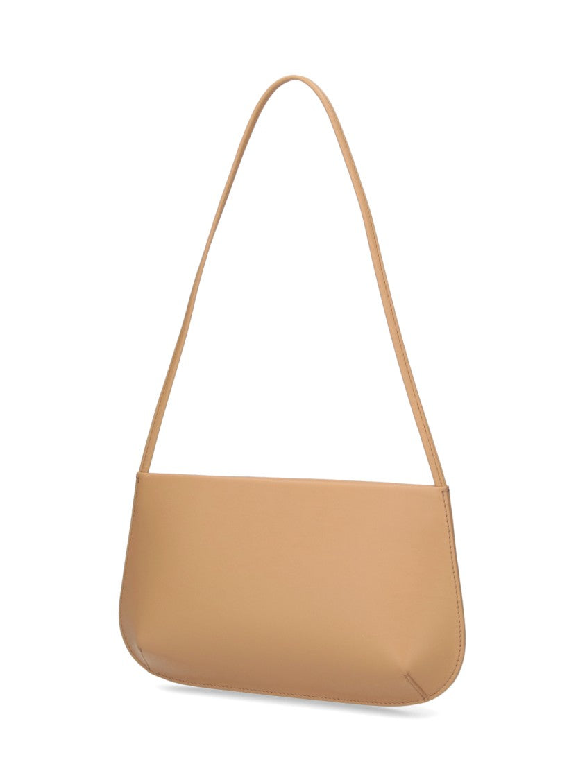 Fane Beige Calf Leather Bra Shoulder Bag