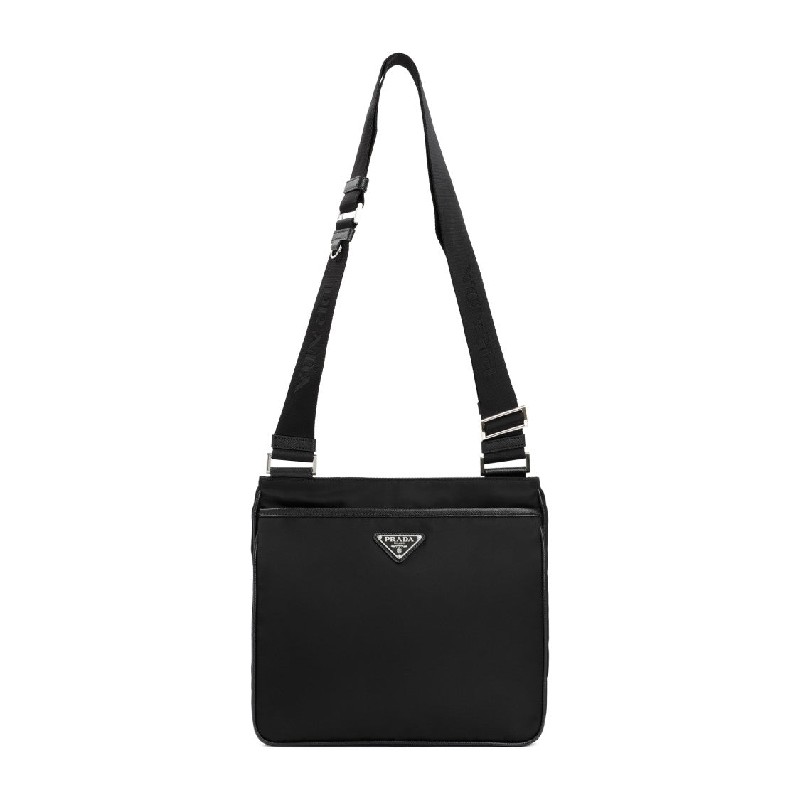 Prada Black Re-Nylon And Saffiano Shoulder Bag