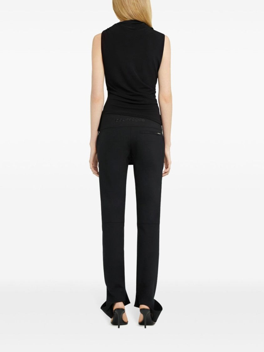 Courrèges Sleeveless Asymmetric Neck Top
