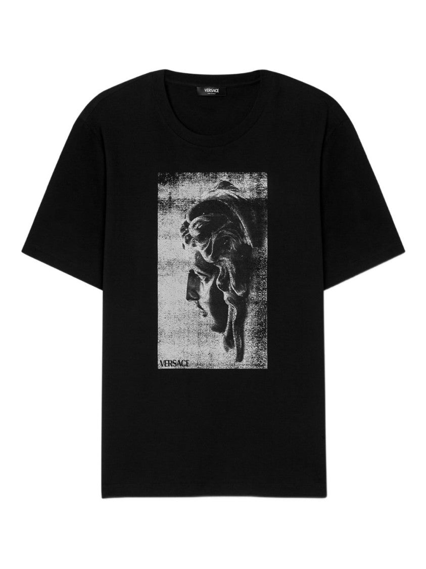 Versace Black Graphic Print T-Shirt