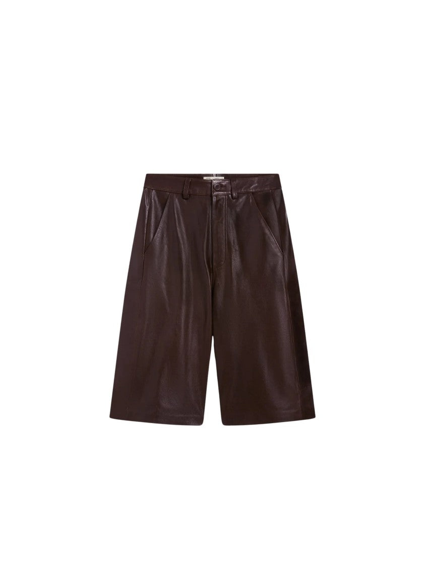 Pence Vanessa Tailored Lamb Leather Shorts