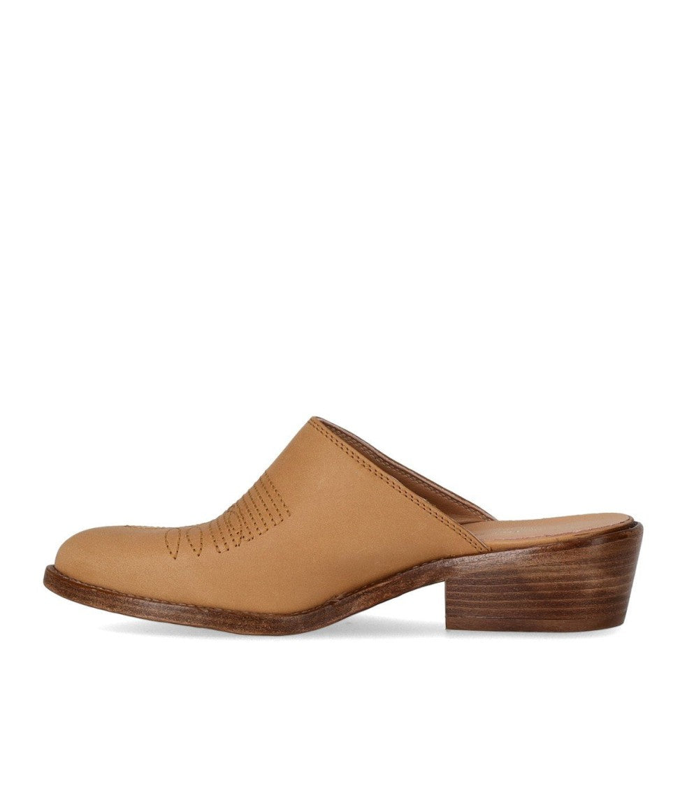Duccio Del Duca Maverik Western Tan Mule
