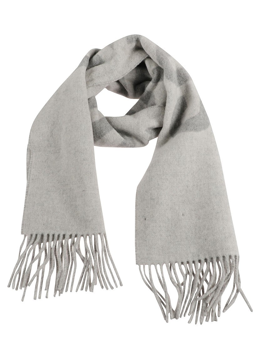 Jacquemus Fringed Logo Pattern Scarf