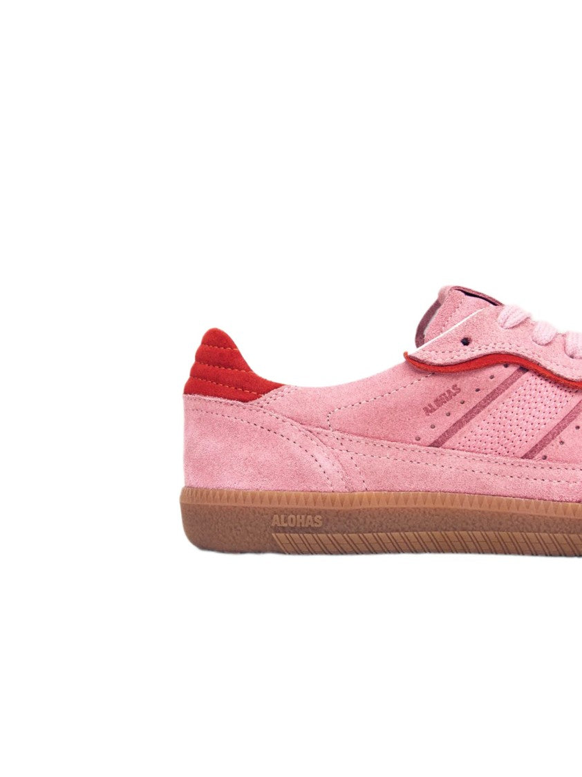 Alohas Low-Top Sneakers In Pink Suede With Contrasting Details