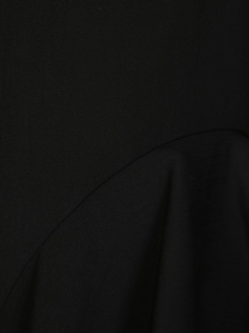 J. W. Anderson V Neck Draped Hem Mini Dress