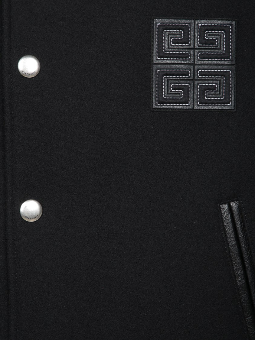 Givenchy Black Varsity Bomber