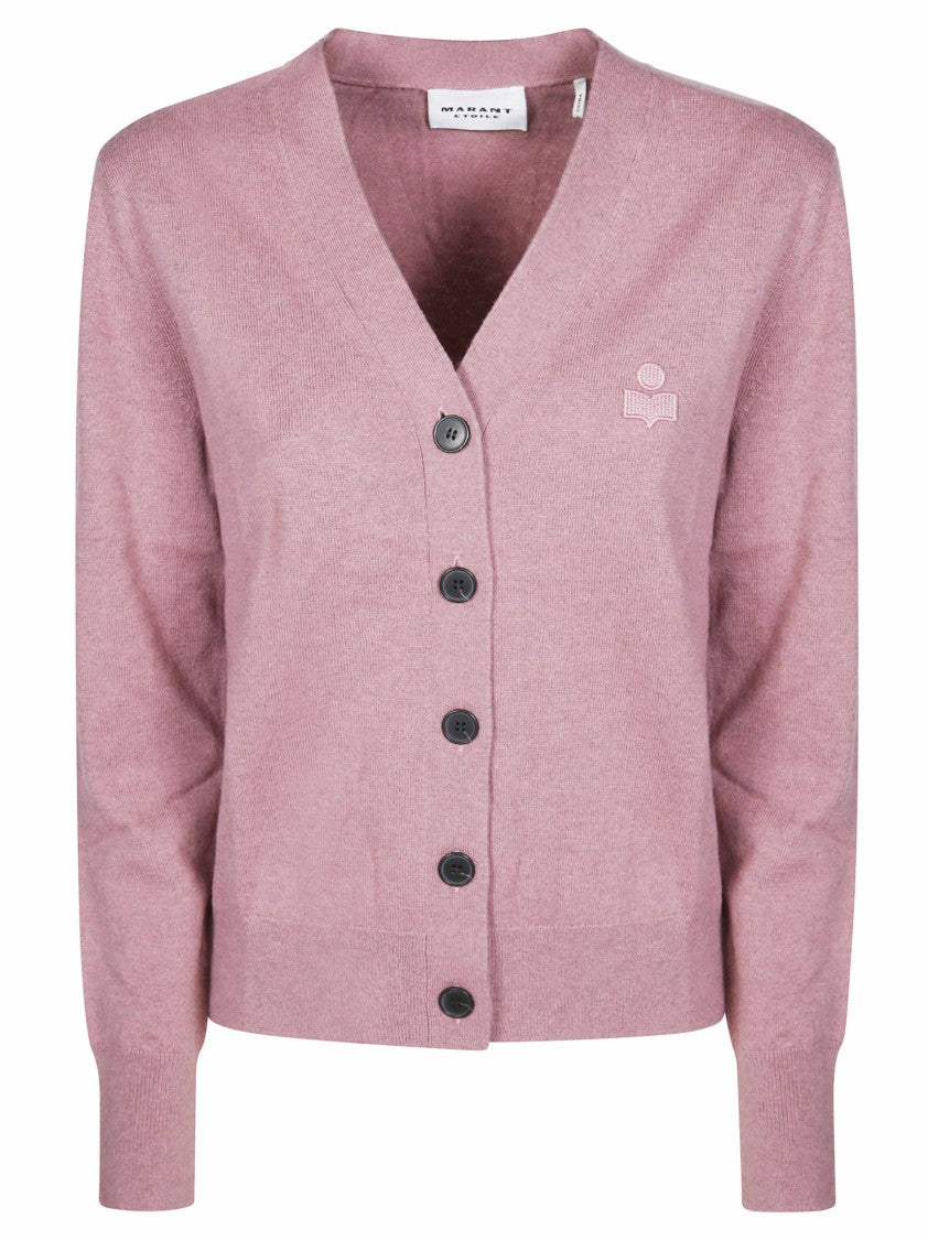 Isabel Marant Karinagz Soft V-Neck Knit Cardigan