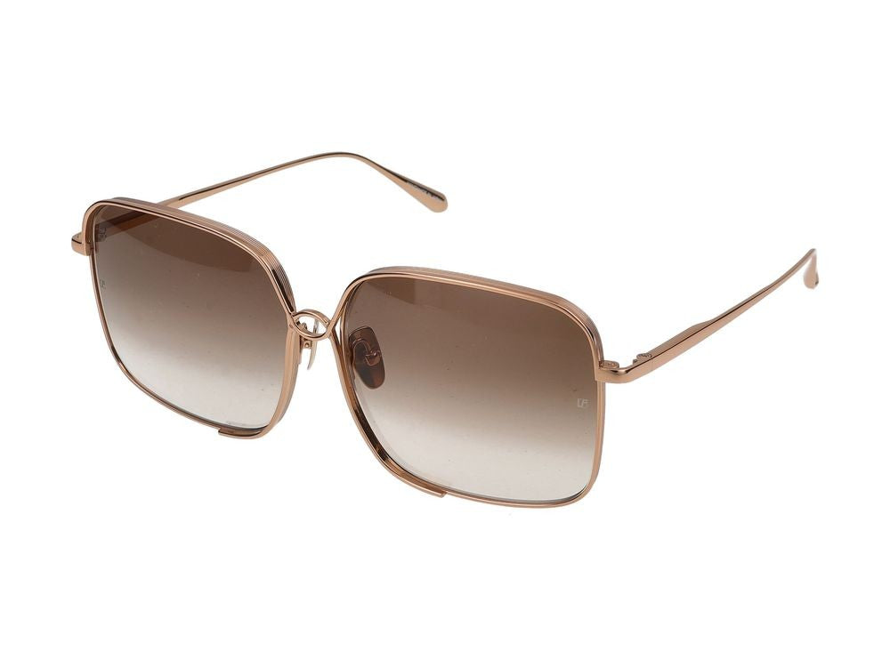 Linda Farrow Sunglasses Lfl1597 Genevieve C2 Rose Gold 60/15/145