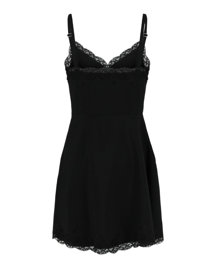 Alexander Mcqueen Lace-Trim Asymmetric Mini Dress