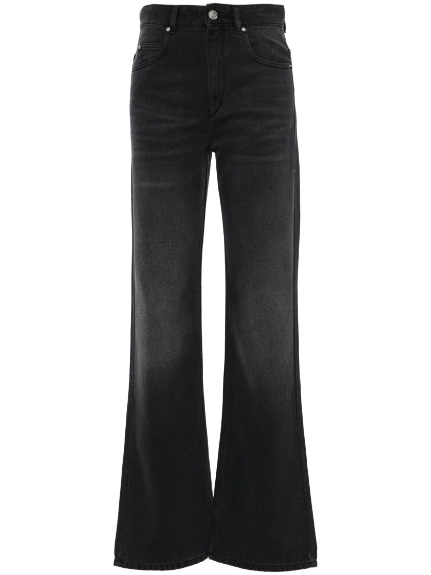 Isabel Marant Blue Belvira Bootcut Lyocell Jeans