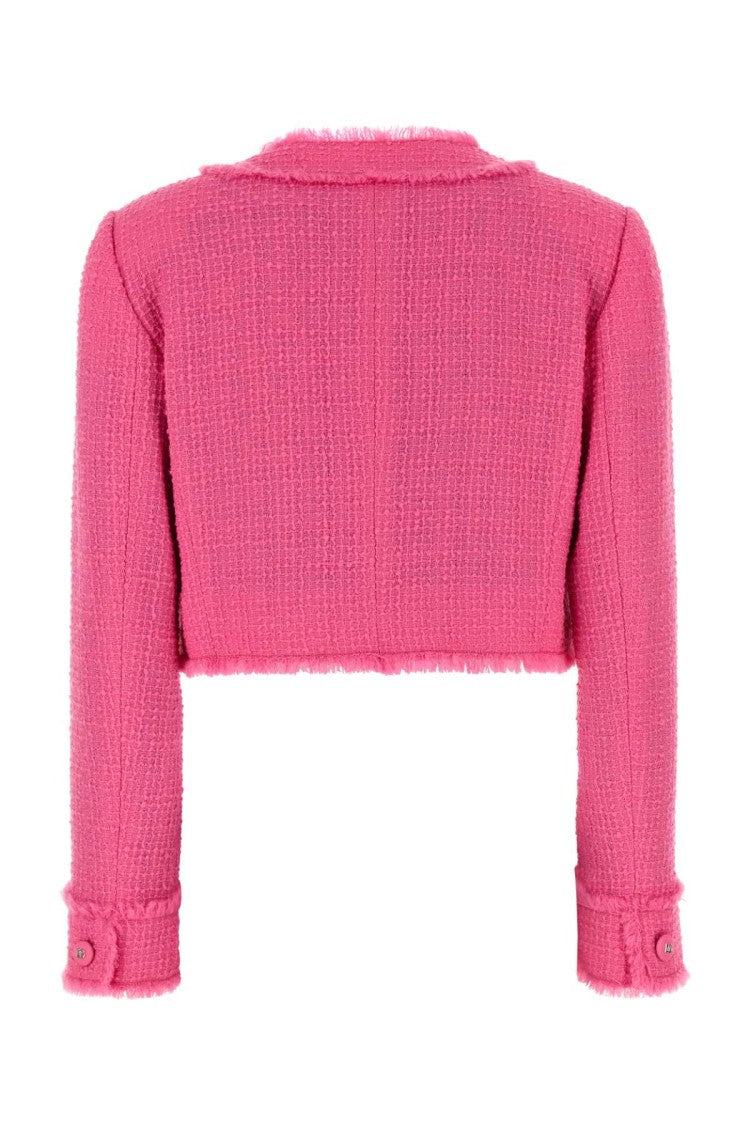 Dolce & Gabbana Fuchsia Tweed Blazer