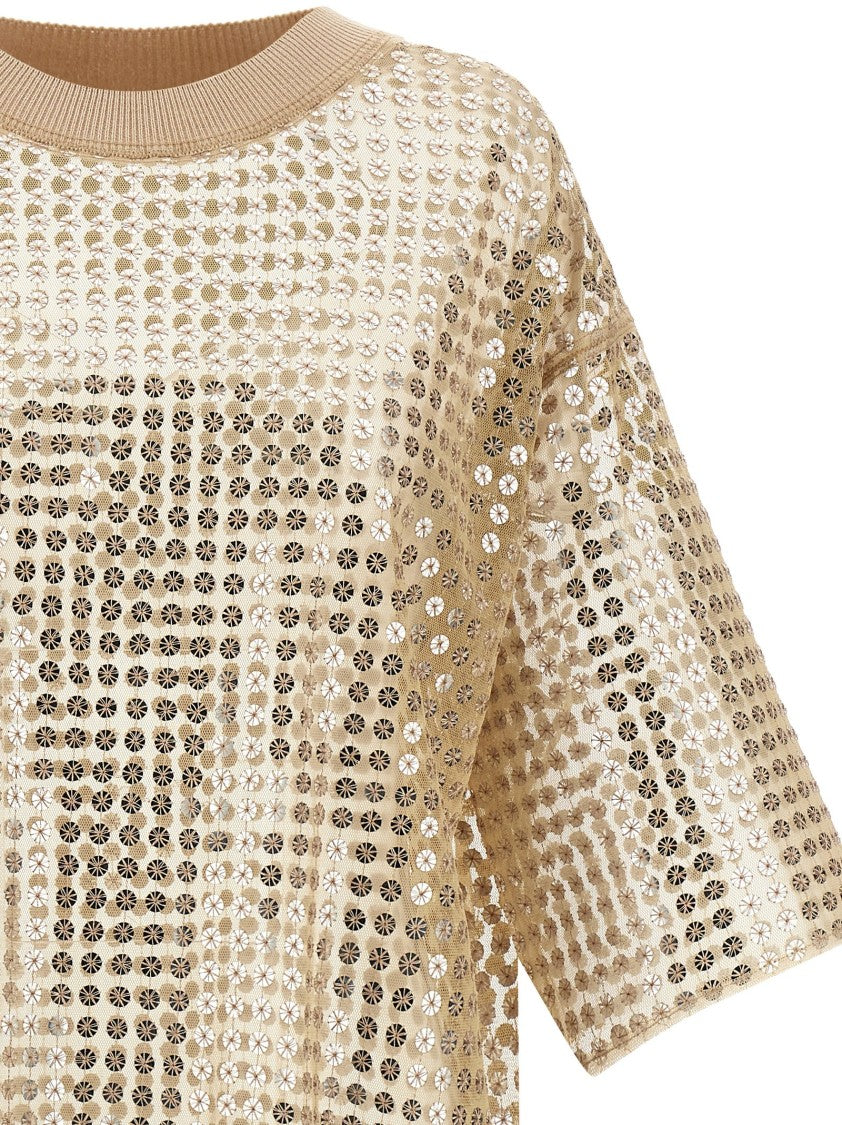 Fabiana Filippi Mini Dress With All-Over Sequin Embellishment