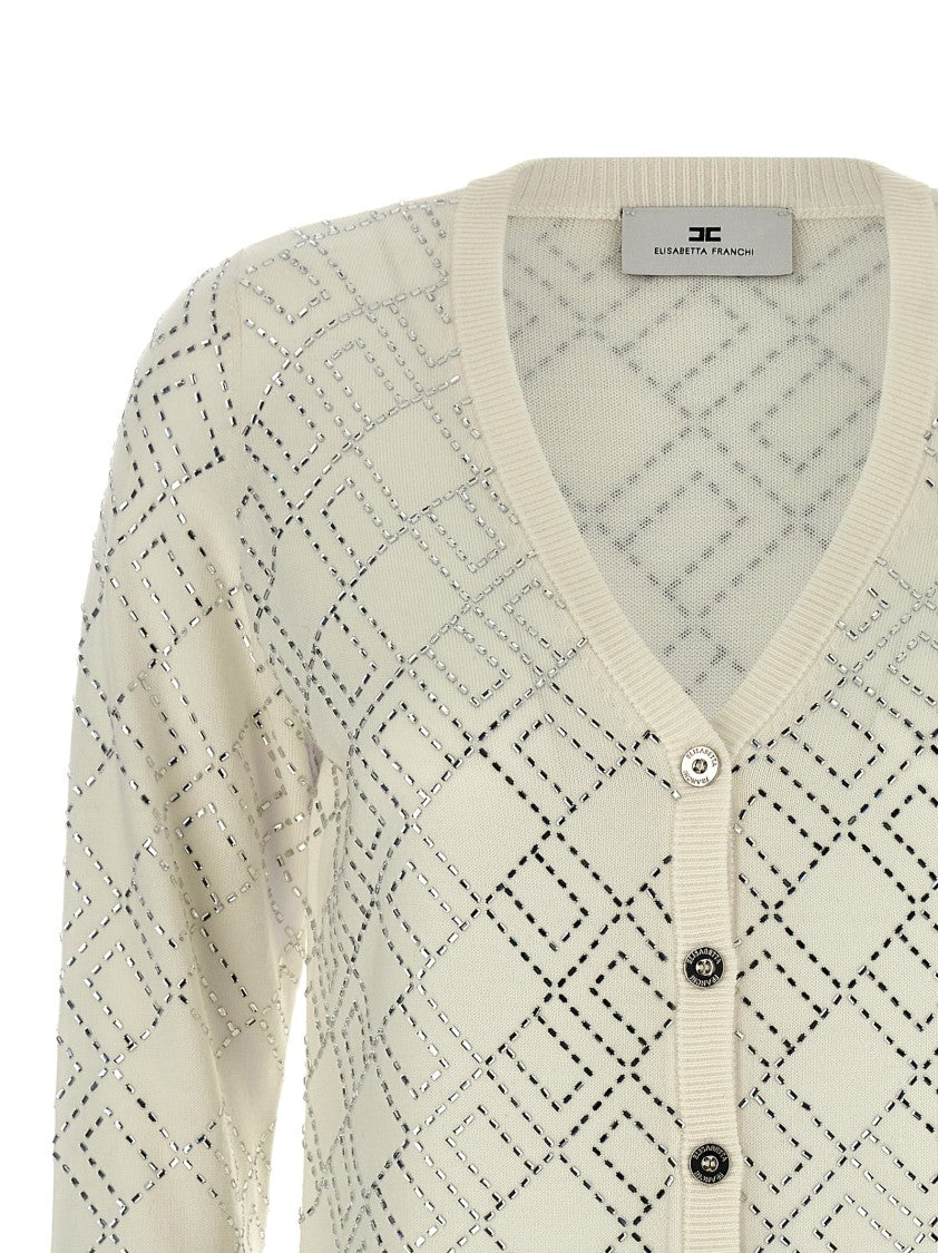 Elisabetta Franchi Crystal Cardigan
