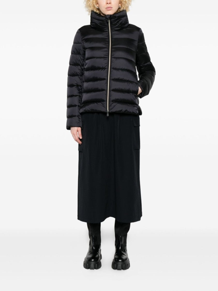 Save The Duck Horizontal Quilted Short Puffer Jacket