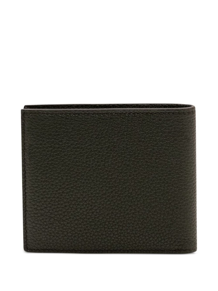 Tom Ford Black Textured Calf Leather Bifold Wallet