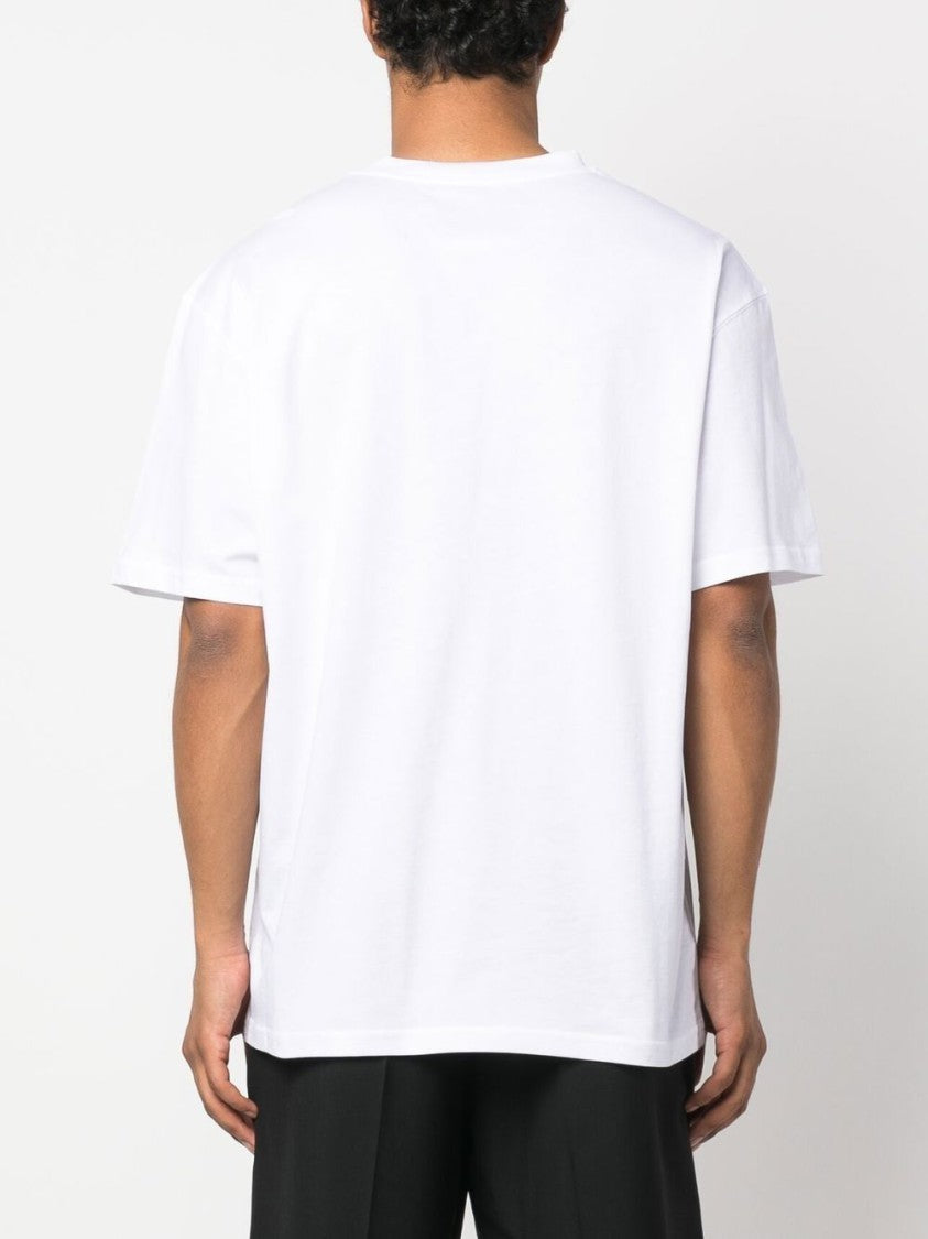 Moschino Logo-Print Organic Cotton T-Shirt