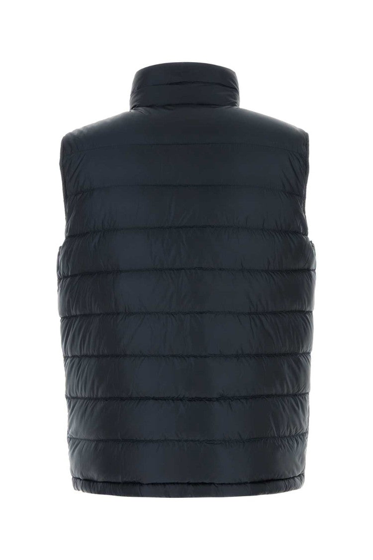 Herno Navy Blue Nylon Sleeveless Down Jacket