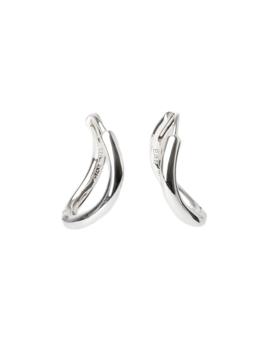Bar Jewellery Chunky Outline Earrings – Sterling Silver