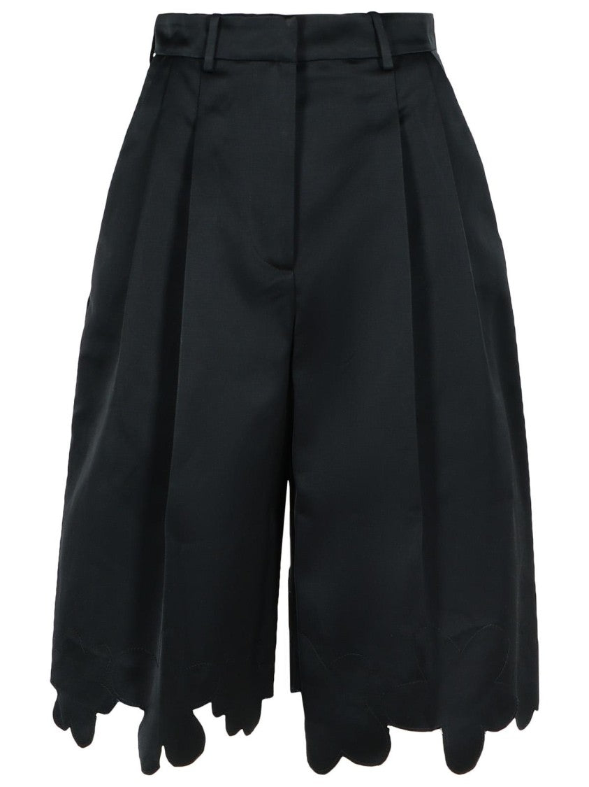 Marni Black Viscose Blend Shorts