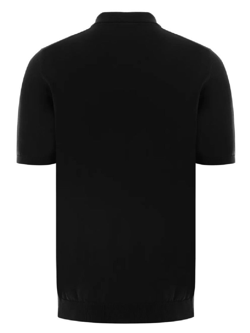 Roberto Collina Short-Sleeved Polo With Ribbed Detailing