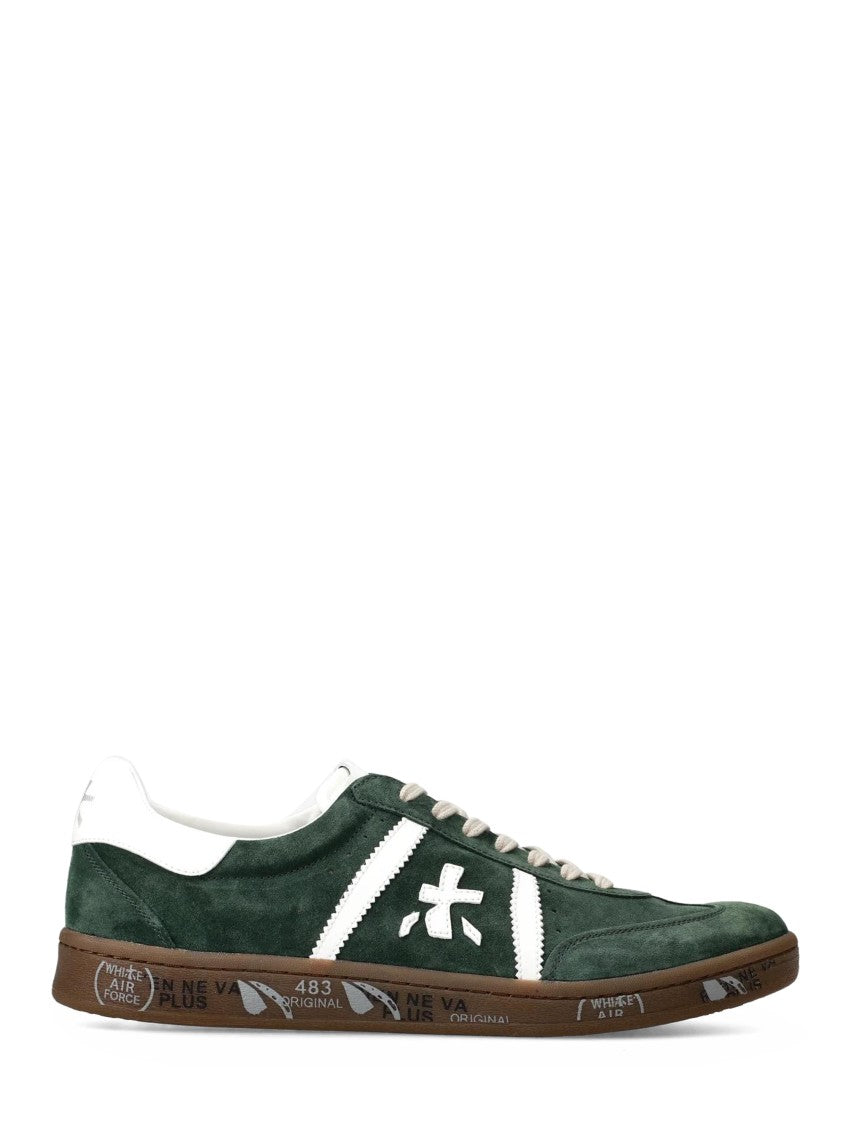 Premiata Deep Green Suede Sneakers