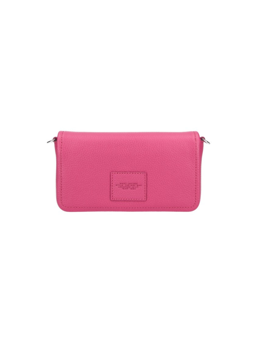 Marc Jacobs Pink The Leather Hammered Shoulder Bag