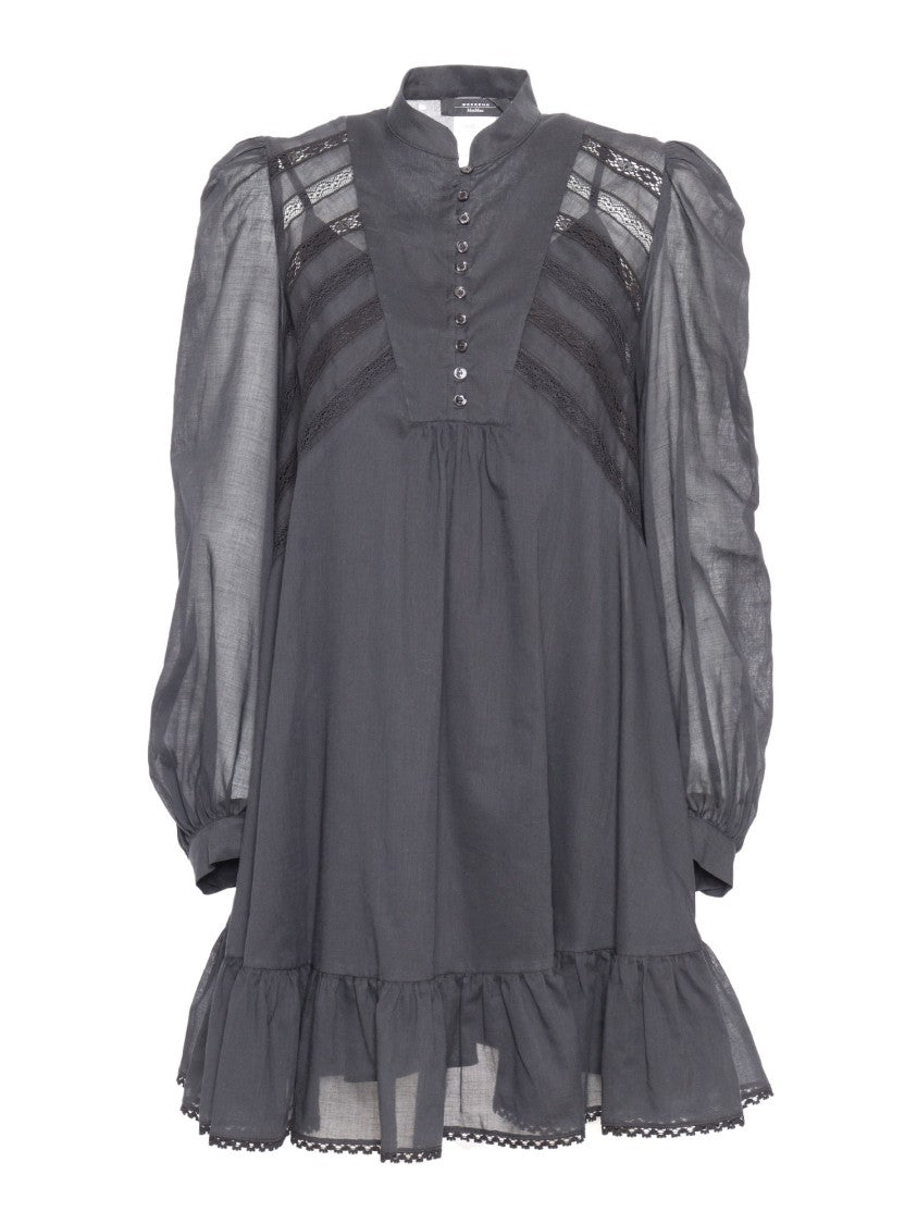 Max Mara Ruffled Hem Midi Dress