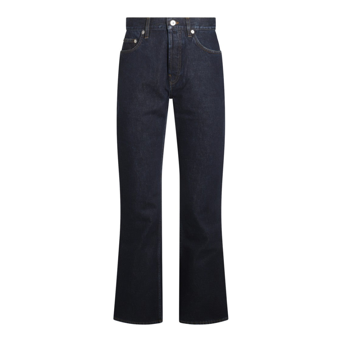 Burberry Blue Cotton Denim Jeans With Straight-Leg Silhouette