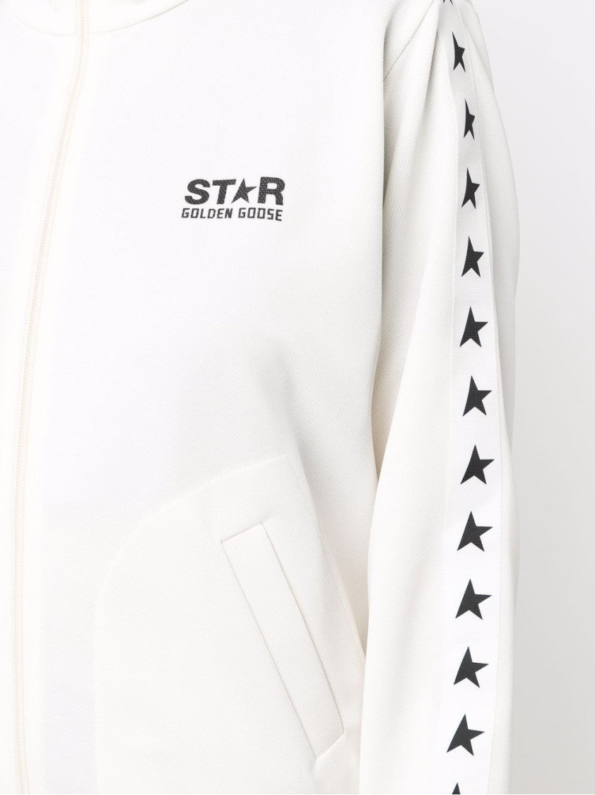 Golden Goose Zipped Track Jacket With Star Motifs