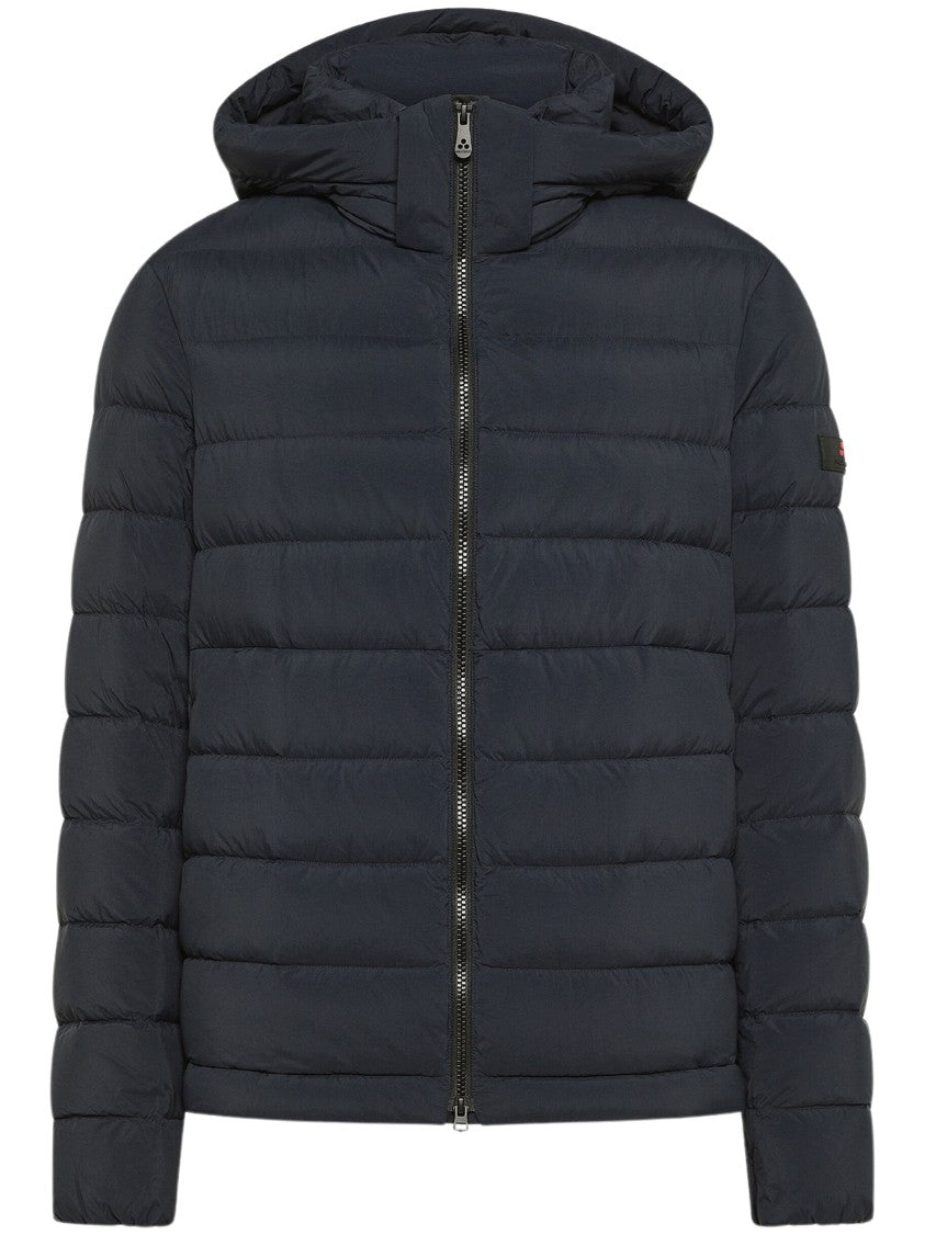 Peuterey Ultra-Light Quilted Hooded Nylon Down Jacket