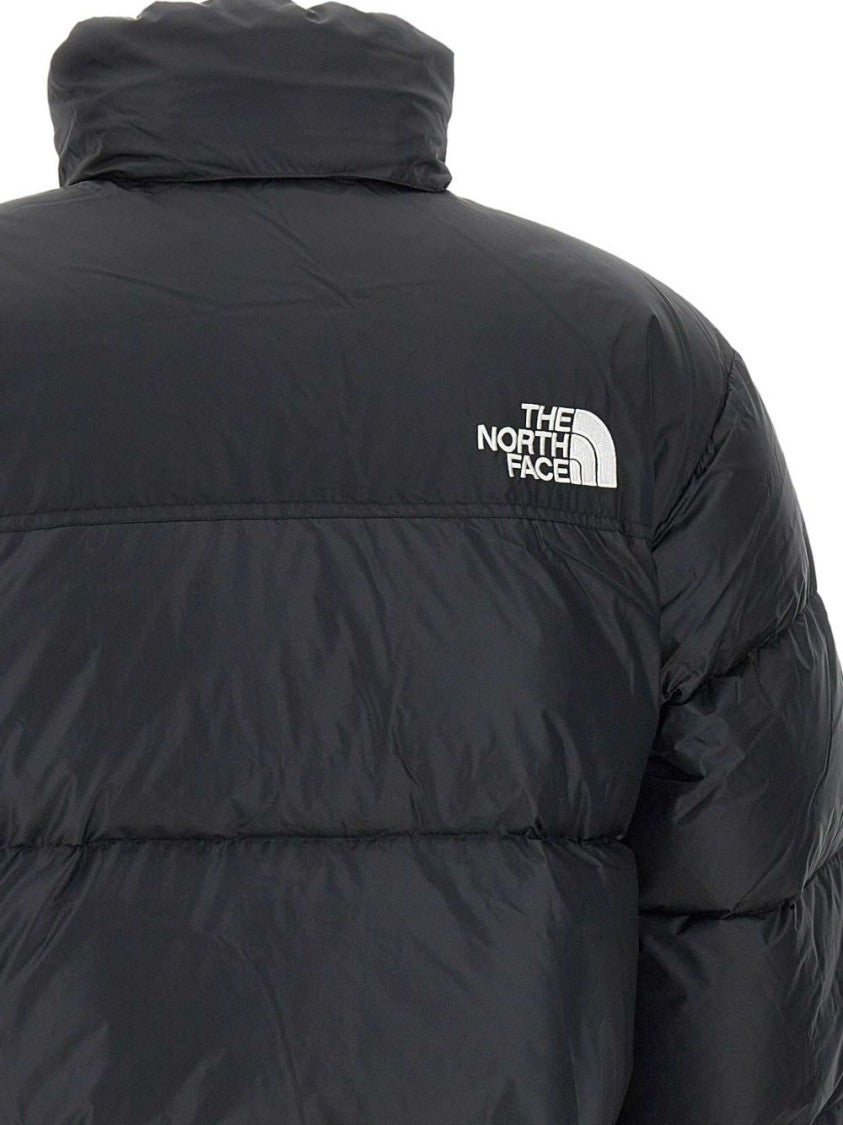 The North Face Puffer Jacket With Horizontal Quilting And High Collar