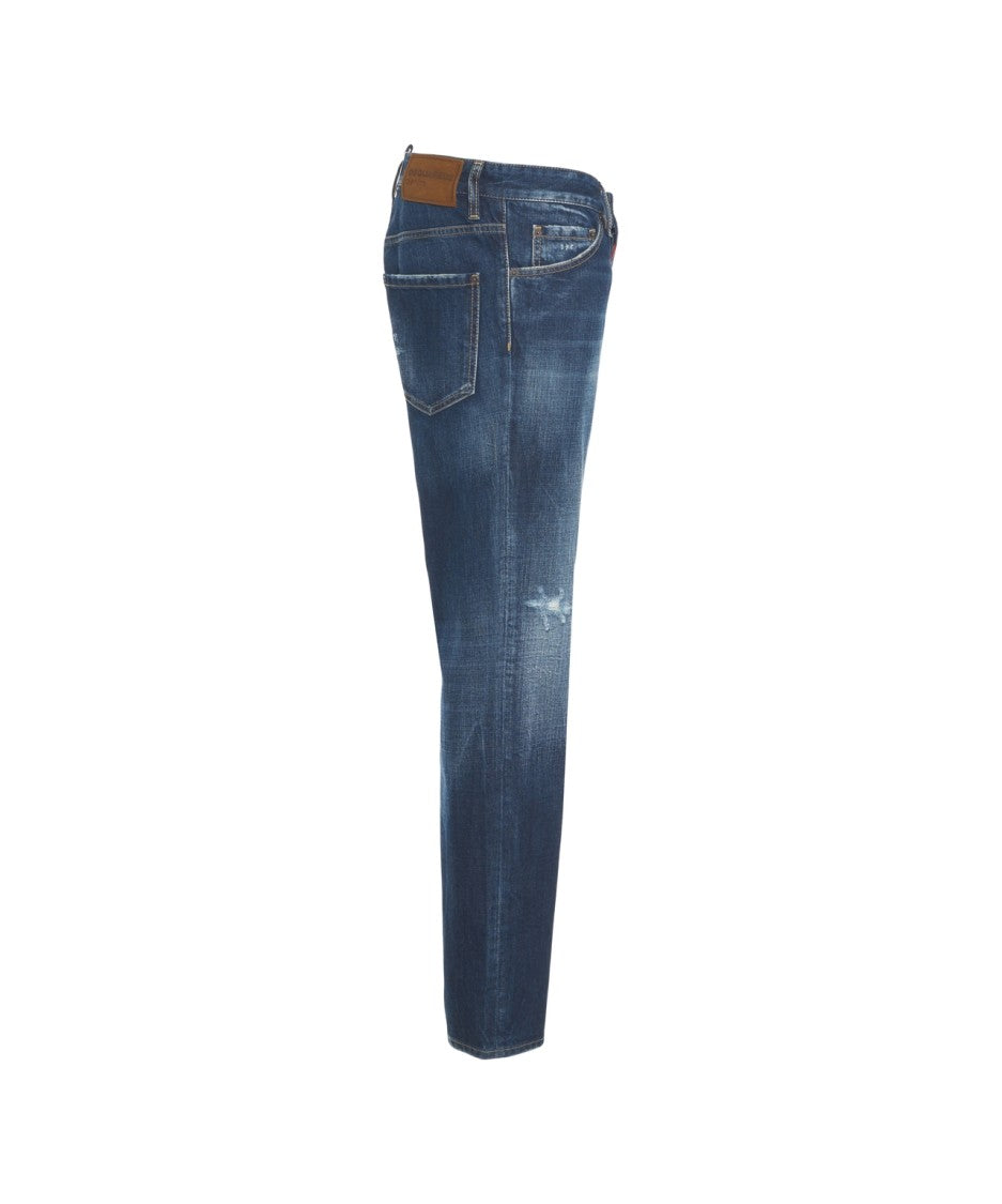 Dsquared2 Slim Fit Jeans With Classic Five-Pocket Design