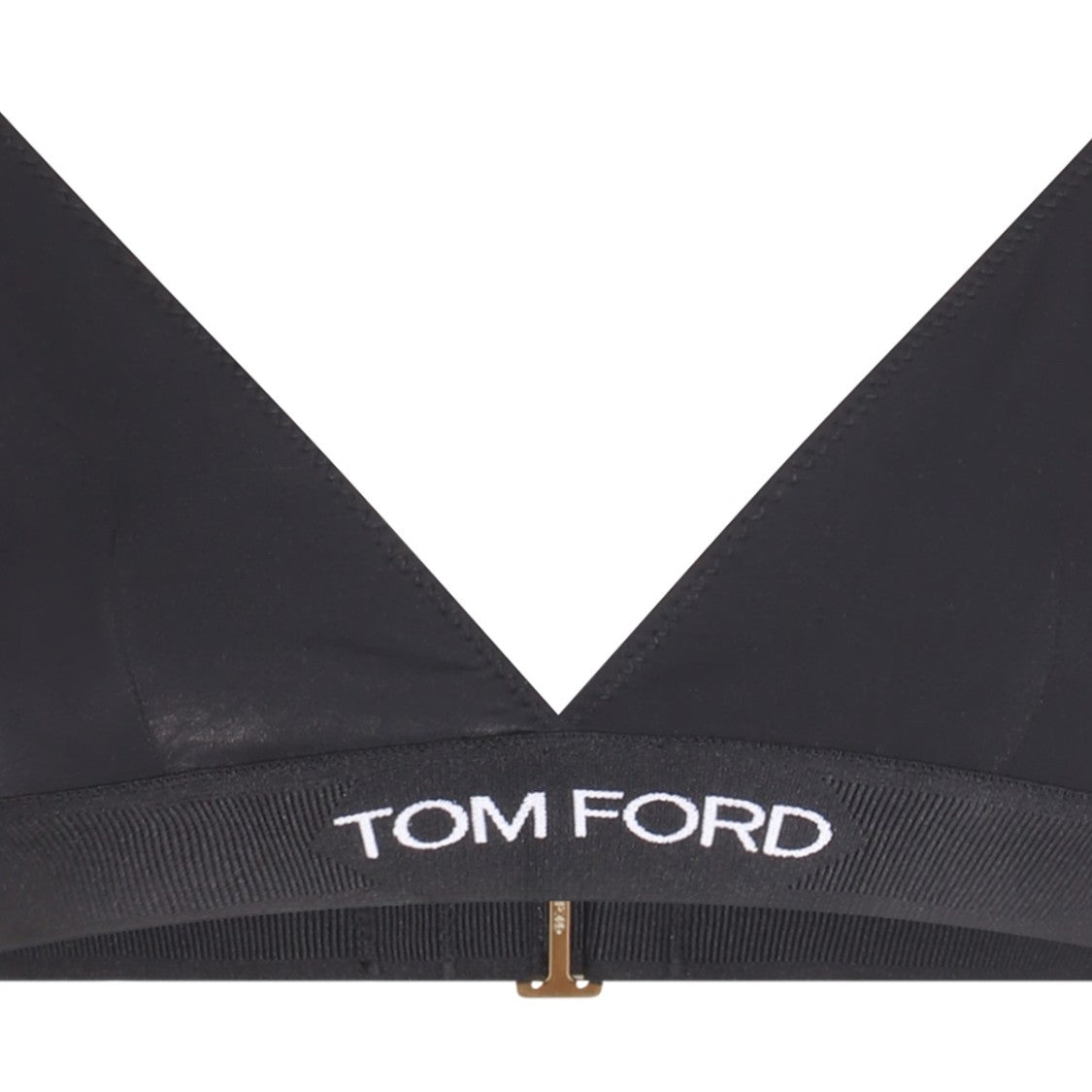 Tom Ford Form-Fitting Black Top With Subtle Sheen