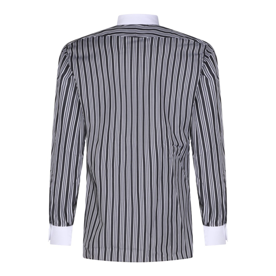 Tom Ford Vertical Striped Formal Shirt With Contrasting White Collar