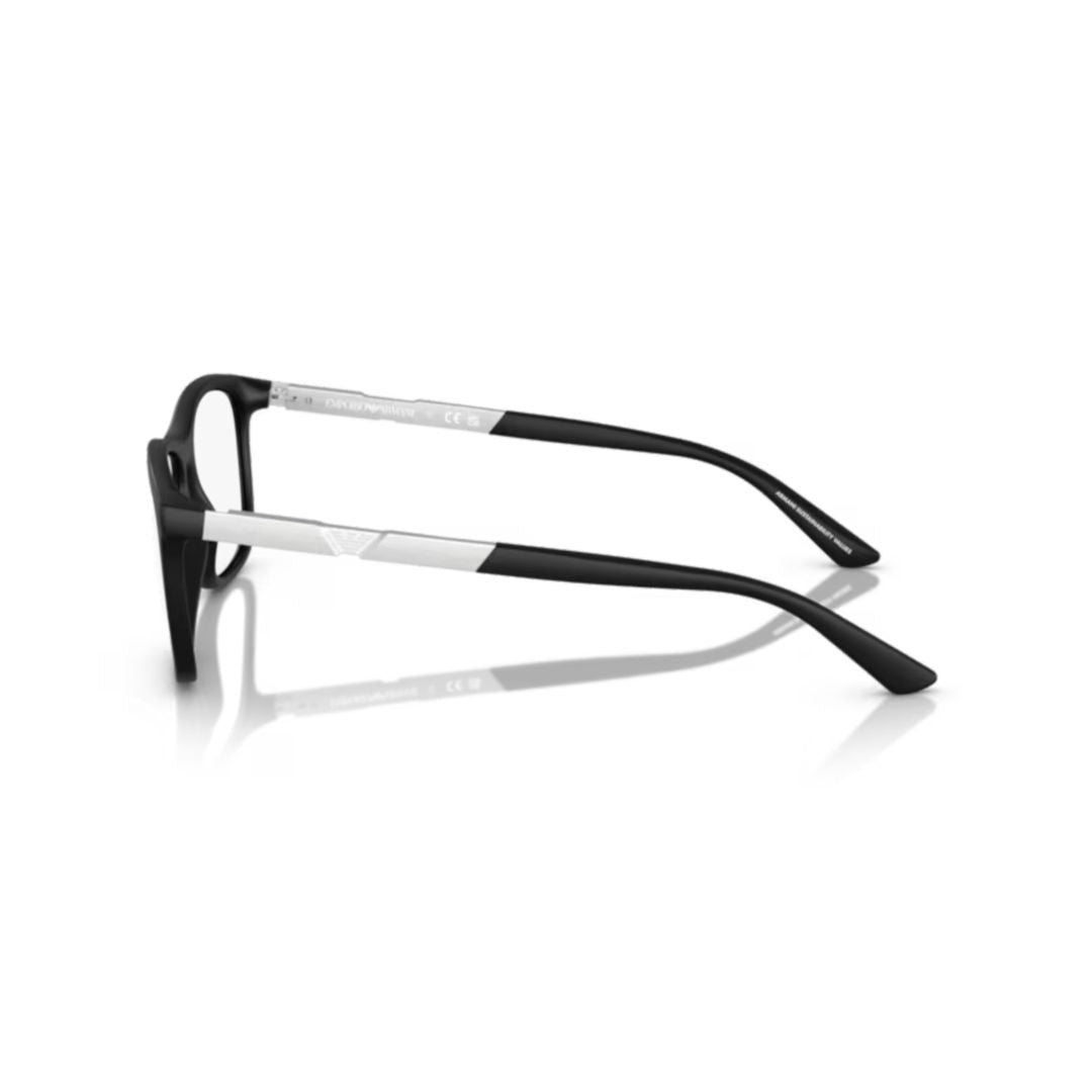 Emporio Armani 0Ea3247 Rectangular Frame Sunglasses With Silver Accents