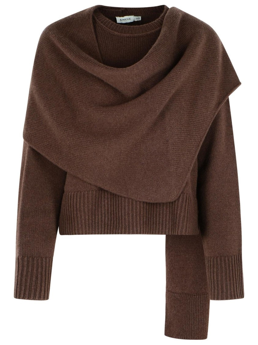 Simkhai Elson' Brown Wool And Cashmere Sweater