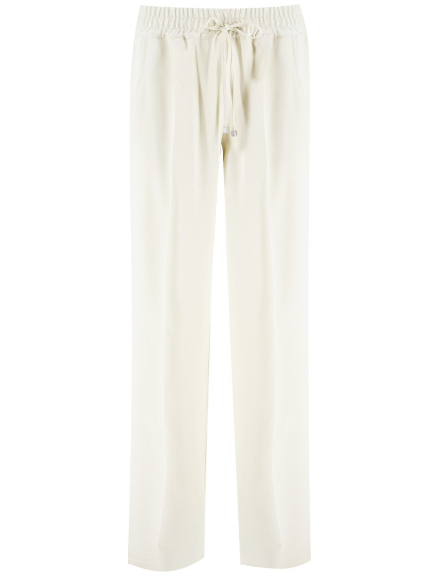 Kiton Loose-Fit Silk Trousers With Drawstring Waistband