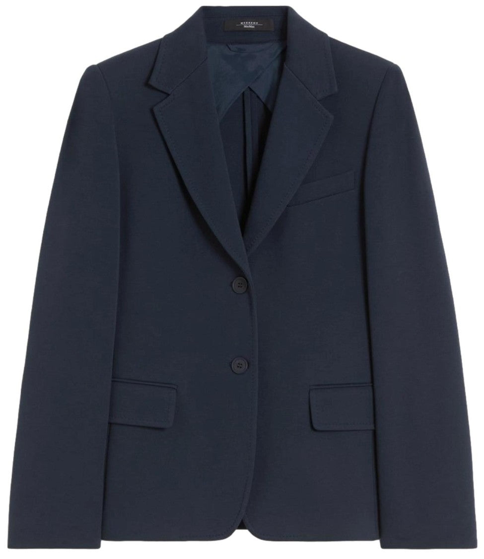 Max Mara Blue Wkdginnasta Cotton Casual Jacket