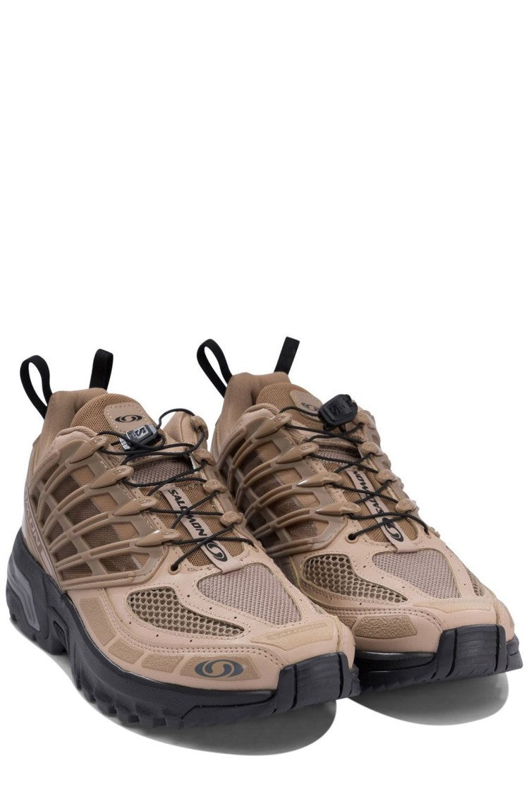 Salomon Textile-Upper Sneakers With Breathable Mesh And Toggle Lacing