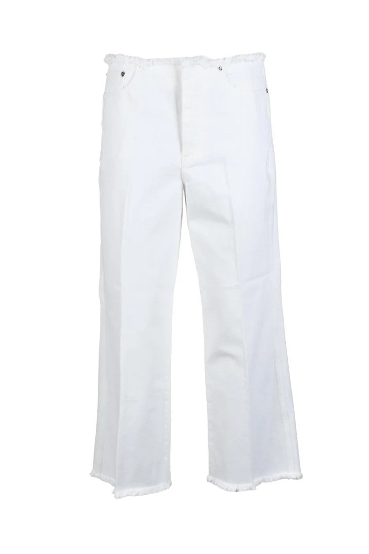 Michael Kors White Straight-Leg Jeans
