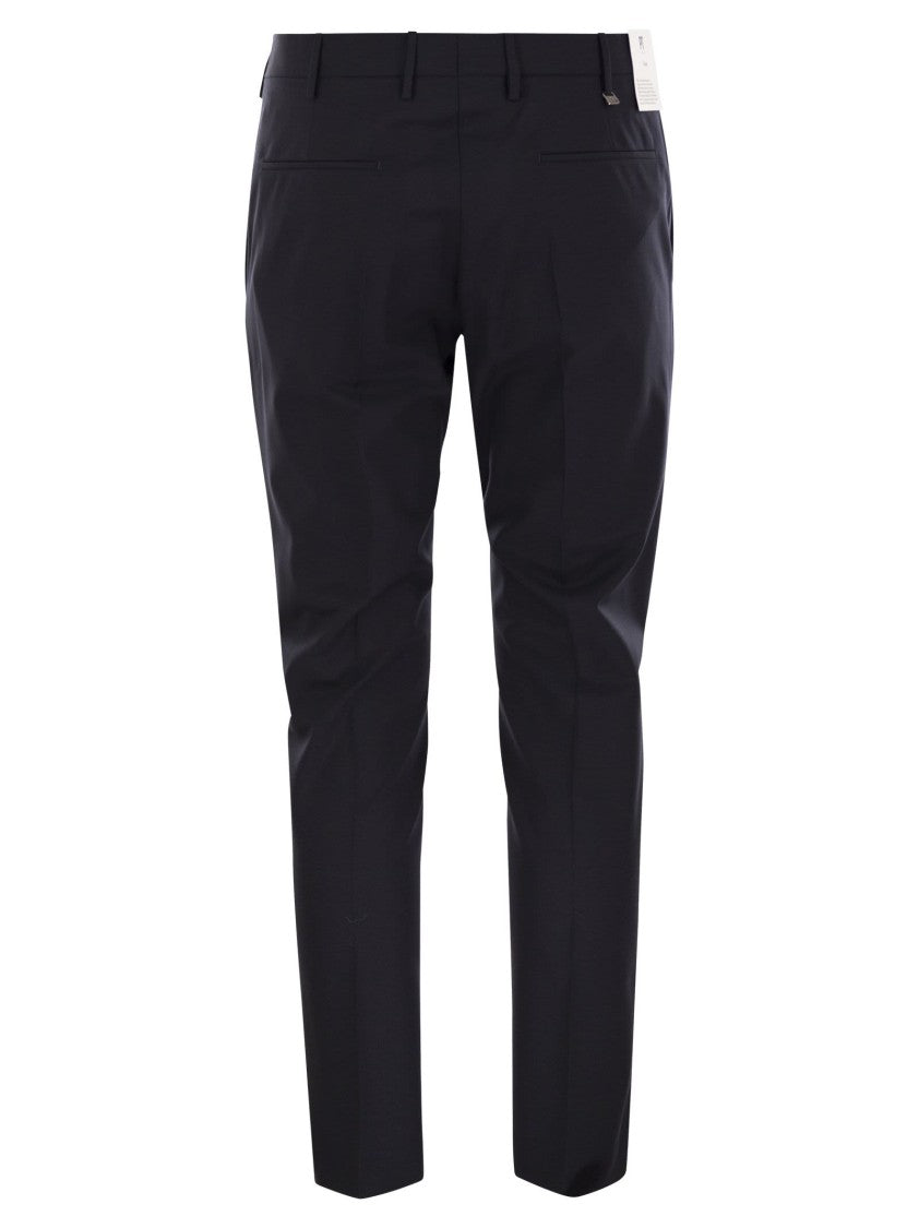 Pt Torino Dieci - Stretch Virgin Wool Trousers