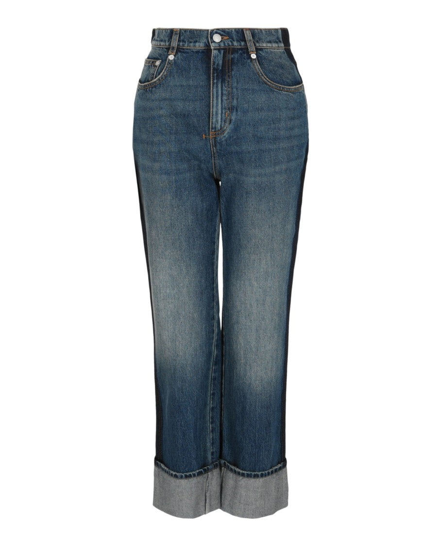 Alexander Mcqueen Faded Boyfriend Jeans