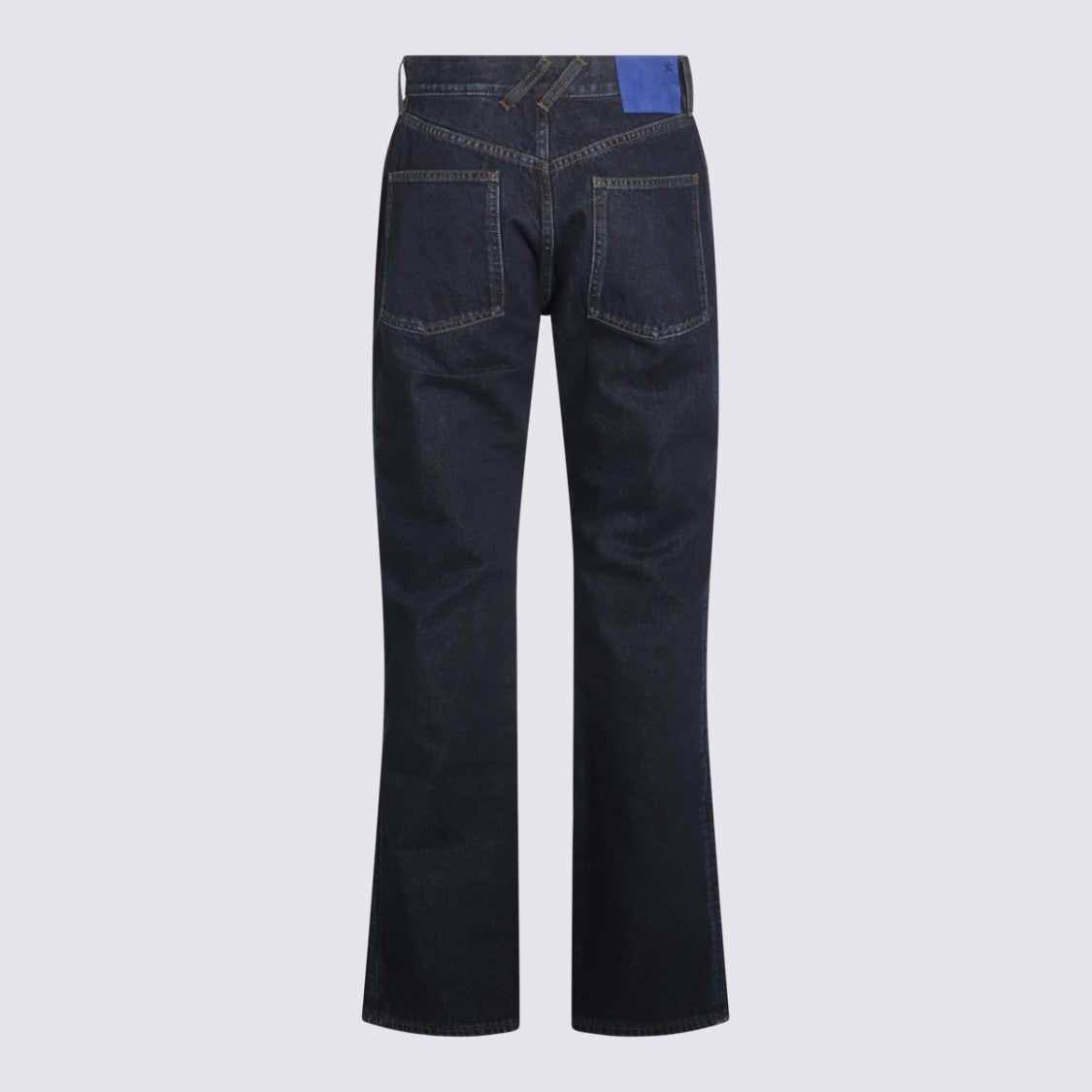 Burberry High-Waisted Straight-Leg Jeans With Subtle Stitching