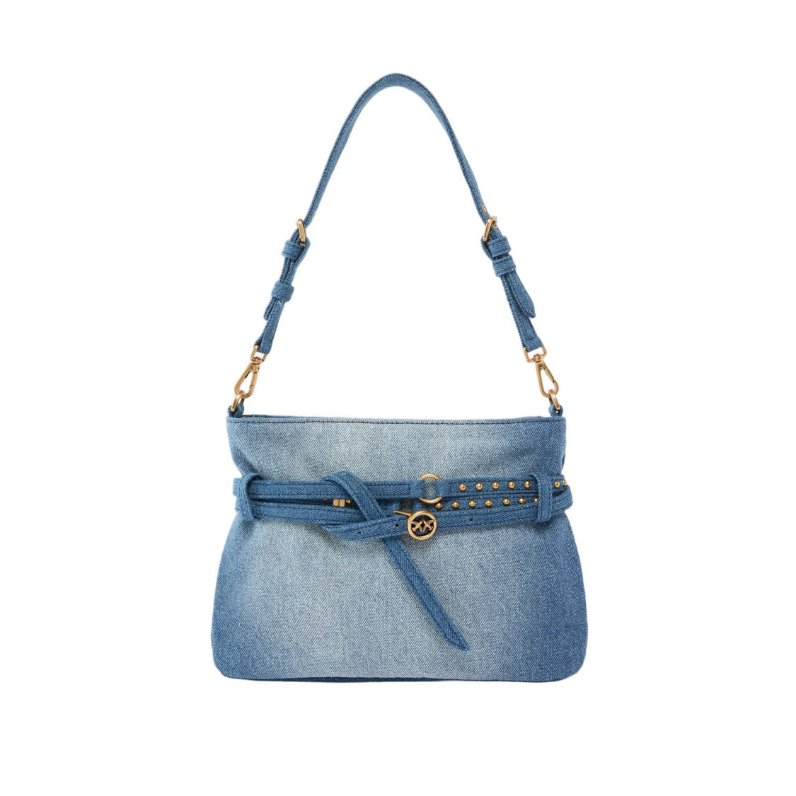 Pinko Small Denim Belt Bag Mini Shoulder Bag