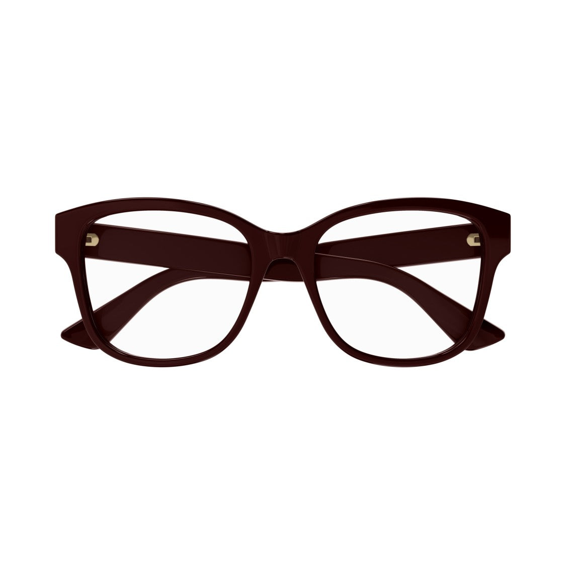 Gucci Gg1340o Oversized Square Frame Burgundy Eyeglasses