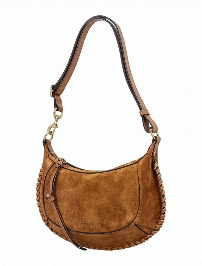 Isabel Marant Crescent-Shaped Calf Leather Shoulder Bag