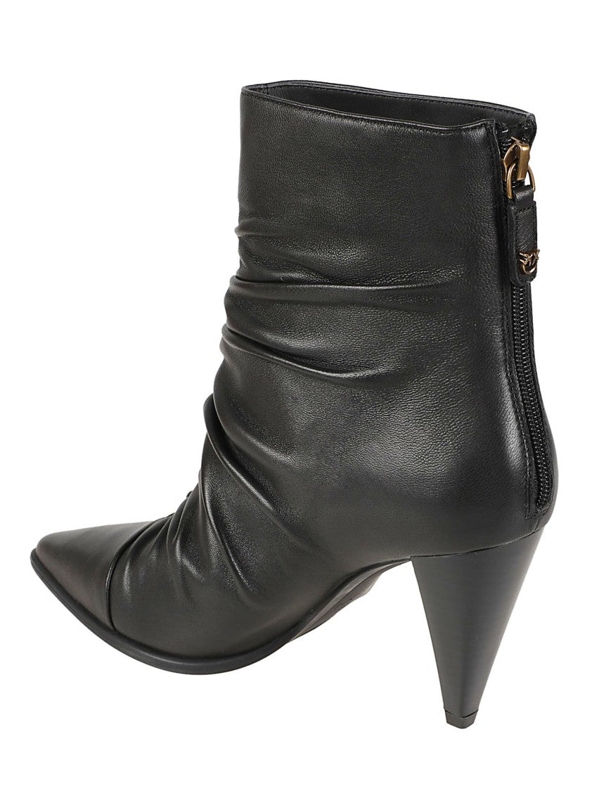 Pinko Vane 02 Pointed-Toe Conical-Heel Ankle Boots