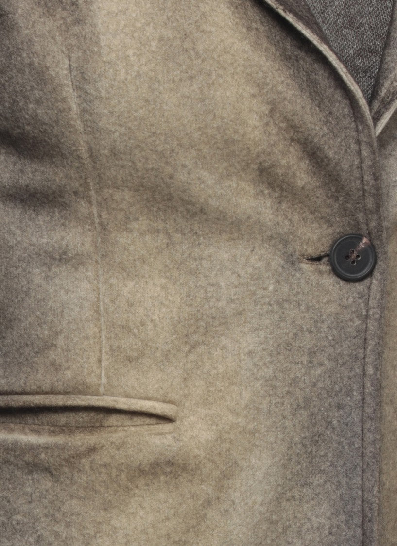 Avant Toi Green Gradient Spear Collar Jacket